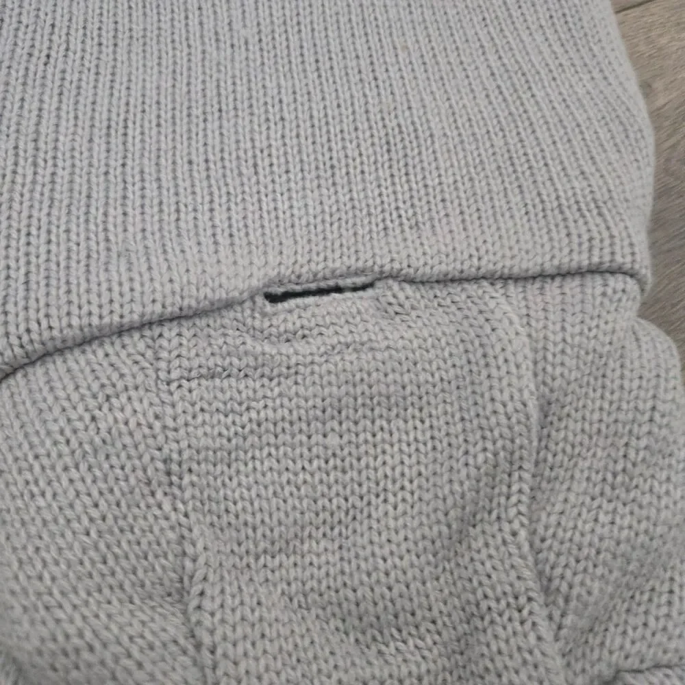 Moonlight Manor Bunny Dog Costume Knit Hooded Sweater Grey Easter Medium Large